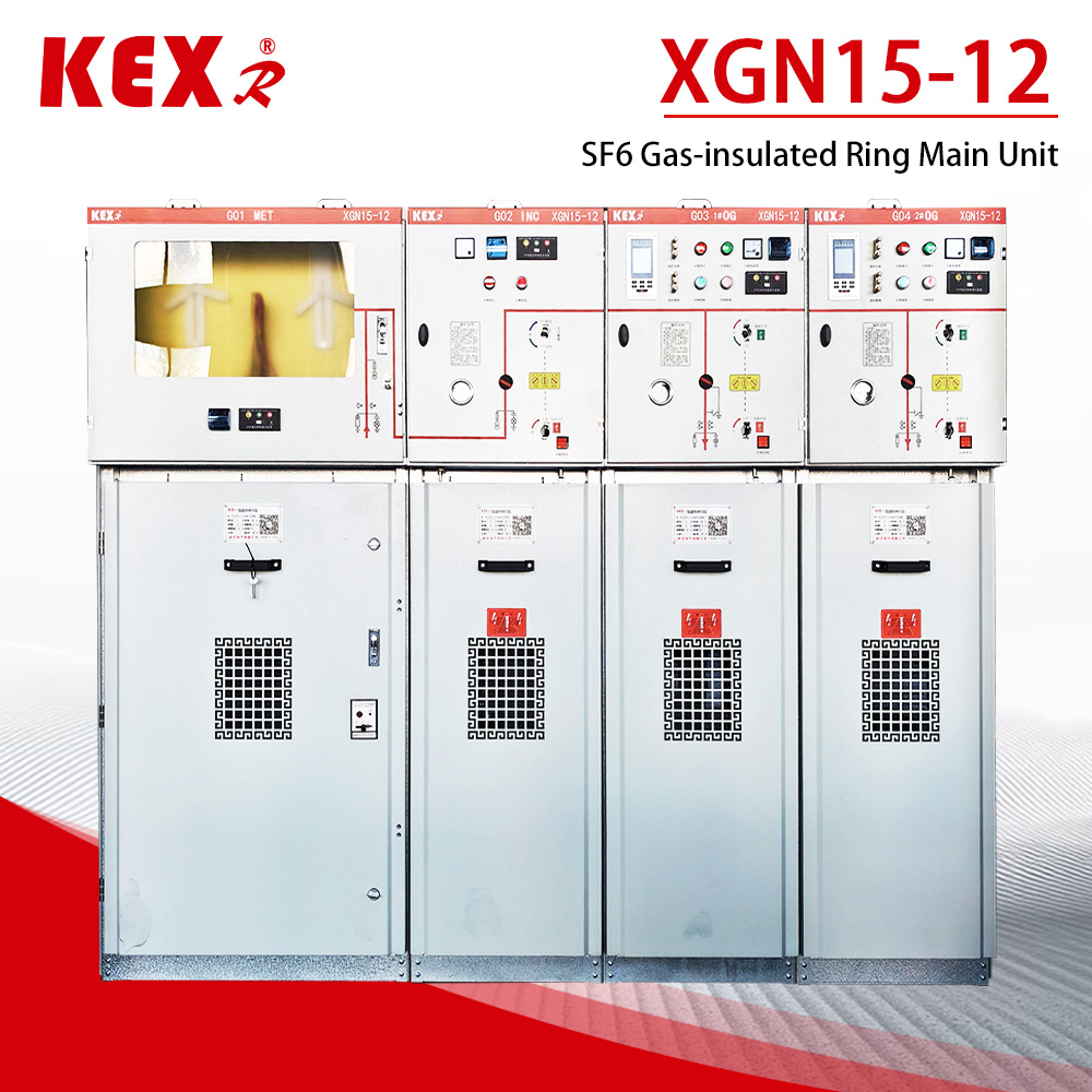 50 rinkinių XGN15-12 SF6 žiedinio pagrindinio bloko spintelė masinėje gamyboje